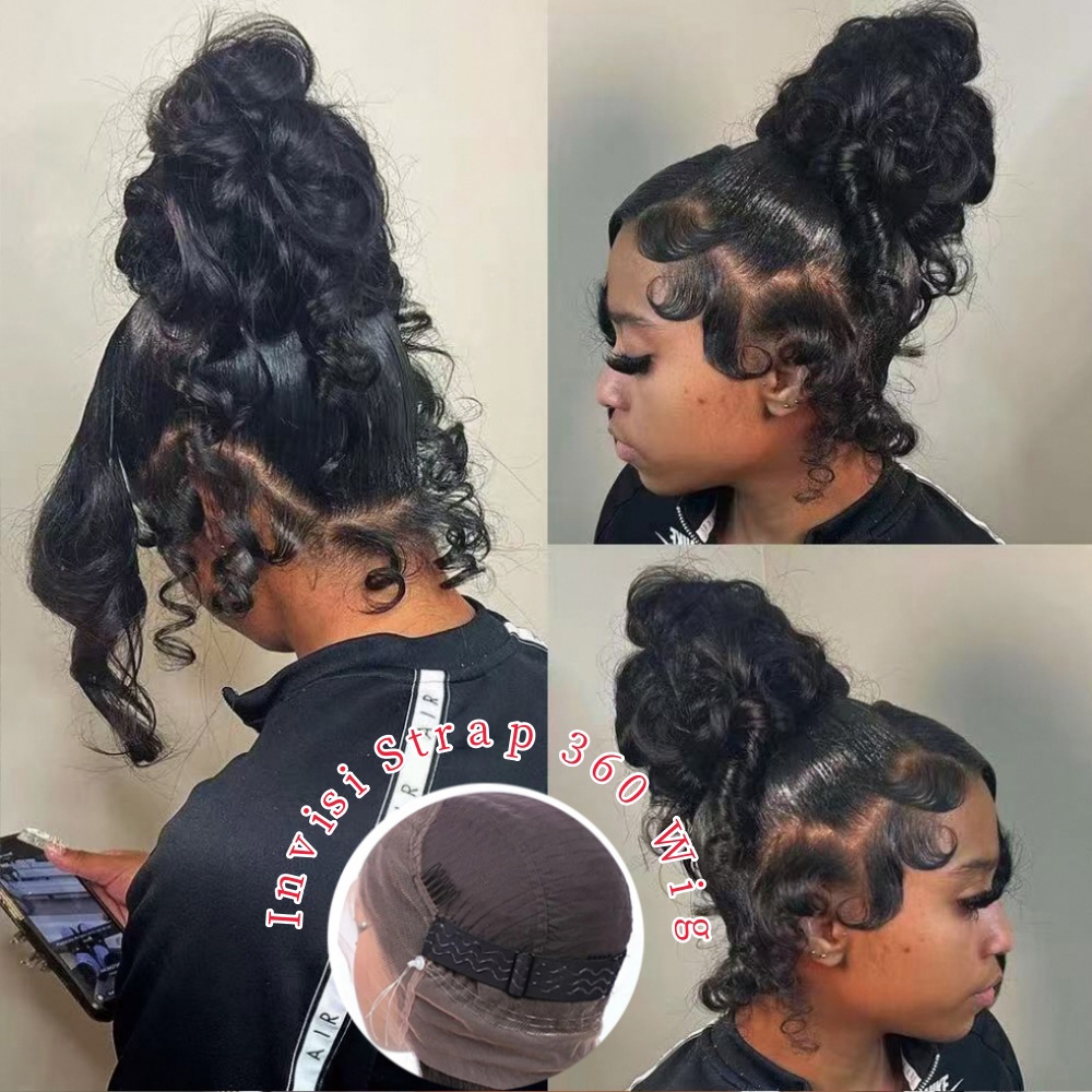 Lace Front Wig - HD 360 풀 레이스 가발 (투명