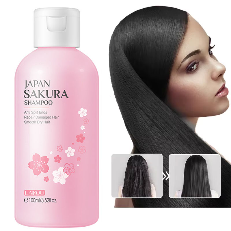 Hair Care Korean Products - LAIKOU 일본 사쿠라 샴푸 수리 손상된