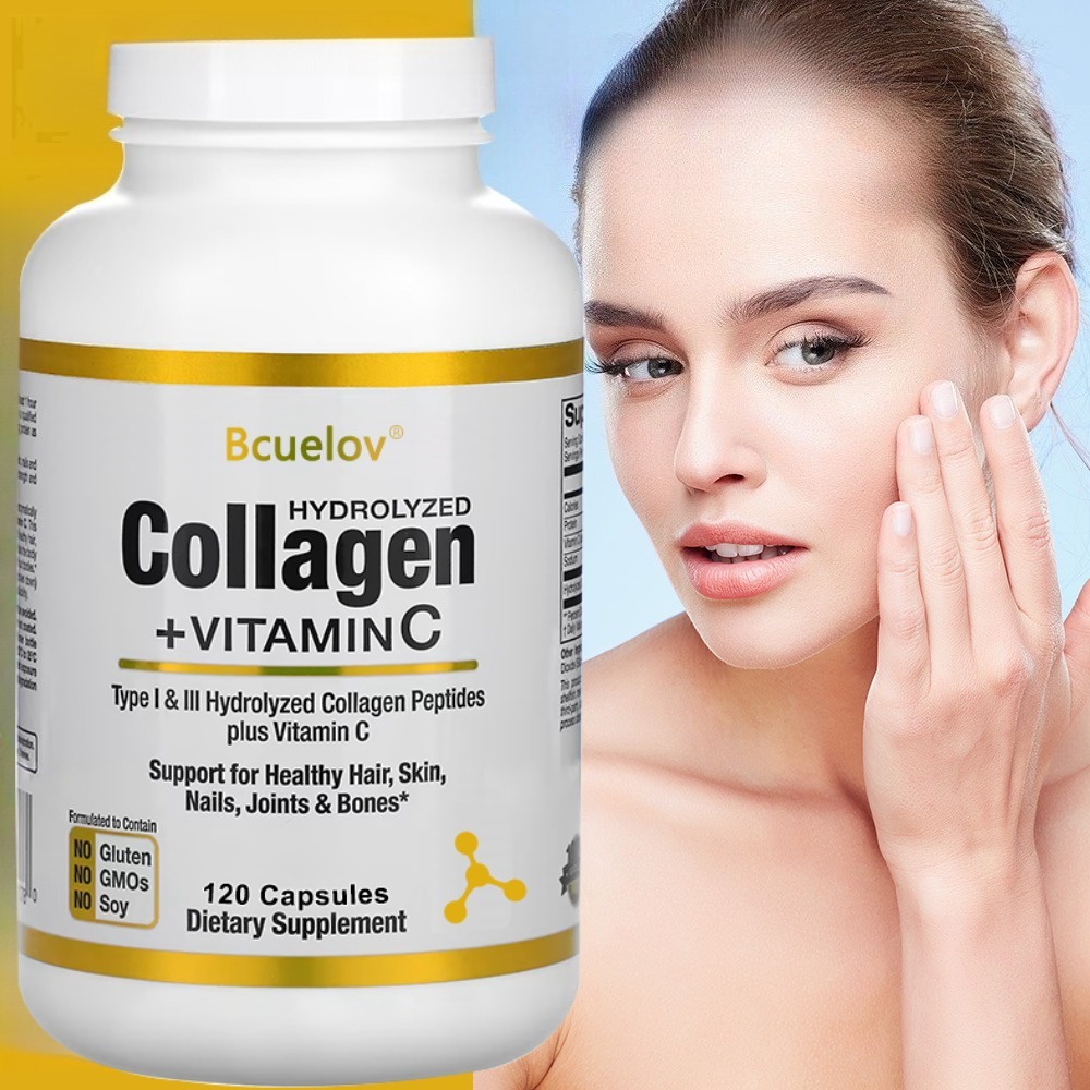 Hair Care Vitamin - 가수분해 콜라겐 펩타이드 보충제 + 비타민C,
