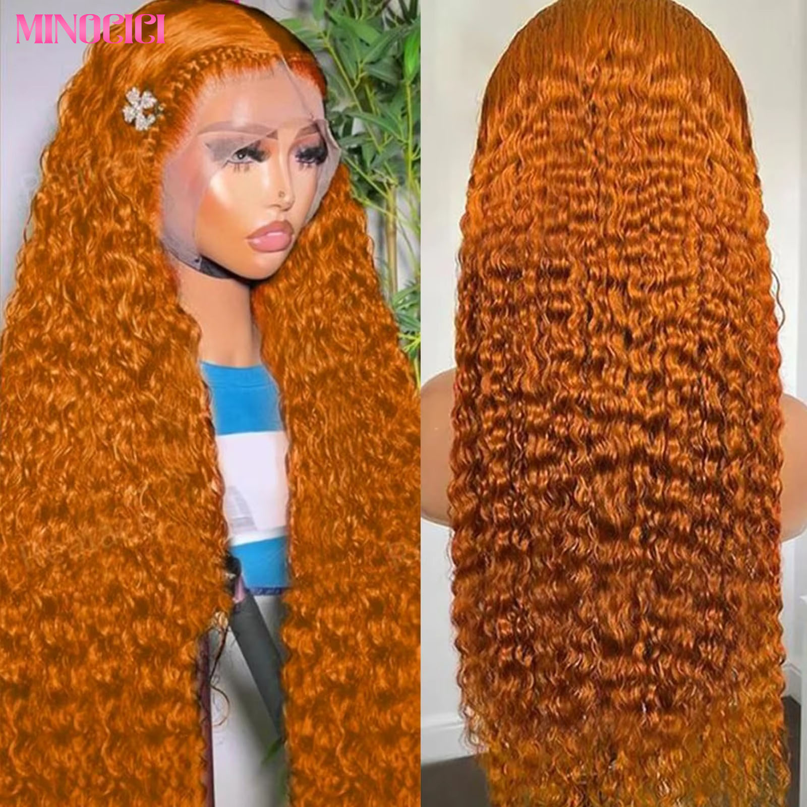 Lace Front Wig - 진저 딥 웨이브 레이스 프론트 가발