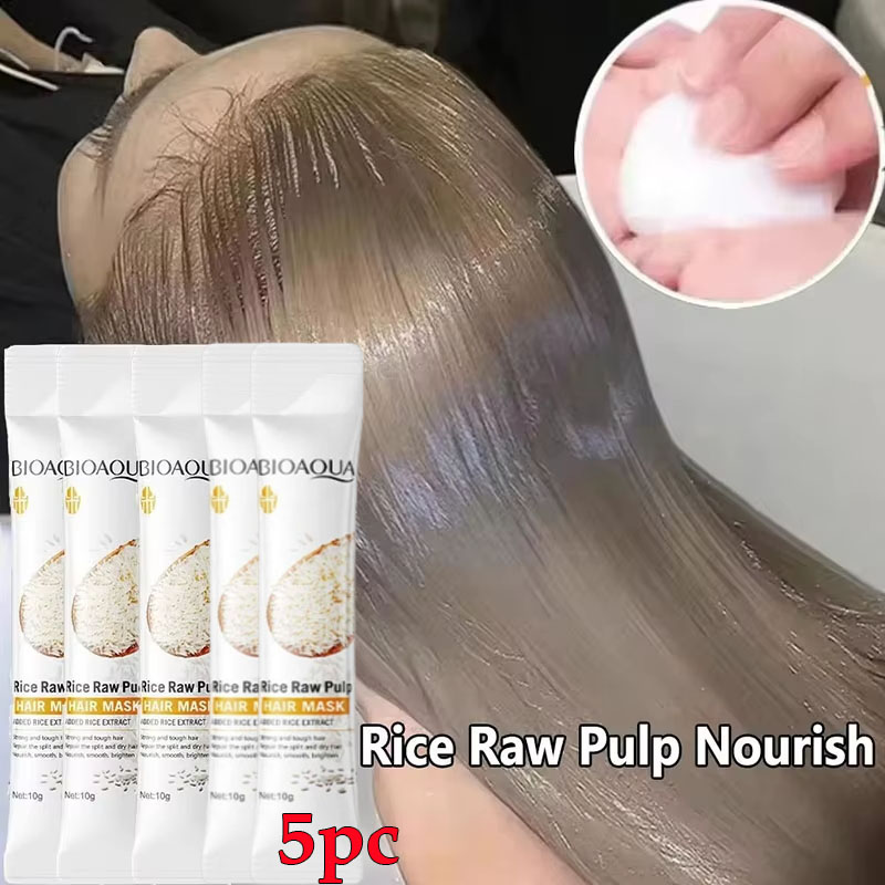 Hair Care Normal - 라이스 매지컬 케라틴 헤어 마스크 5초