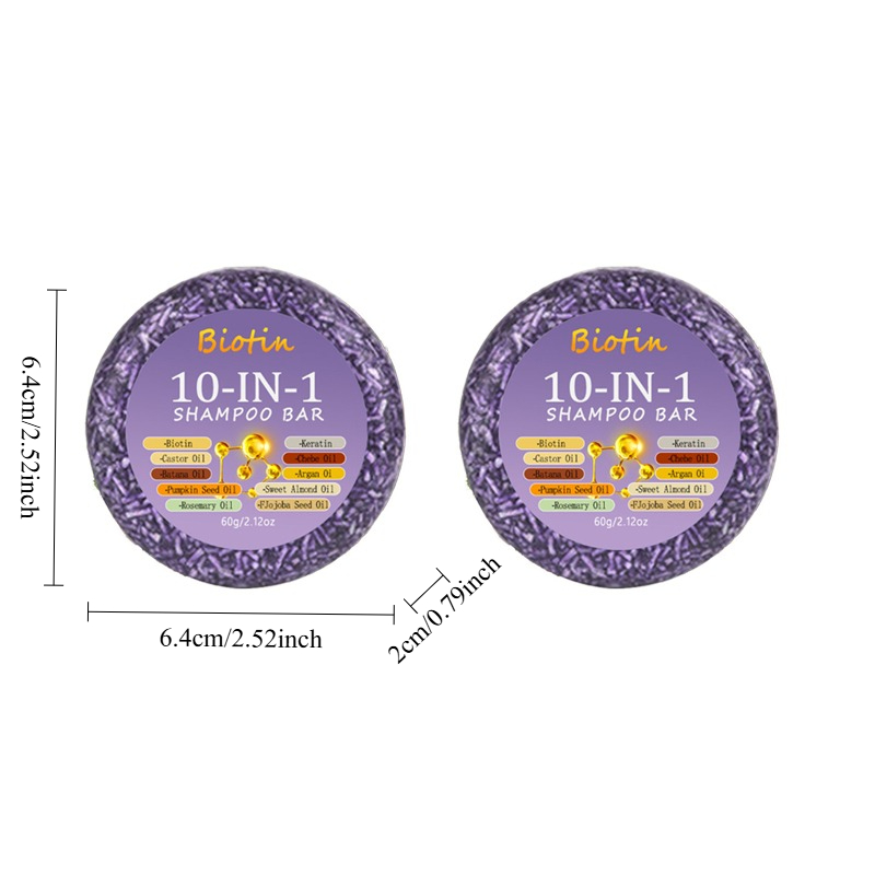 2PCS10-in-1 비오틴 샴푸 비누, 비오틴과 케라 - Hair Care Vitamin 리뷰 및 가격