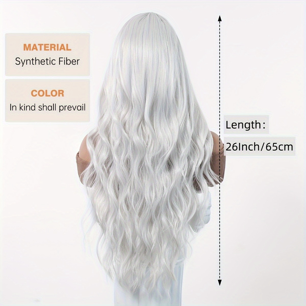 안신 브랜드 합성 섬유 가발: 은백색 자연스러운 큰 웨 - Hair Care Daily 리뷰 및 가격