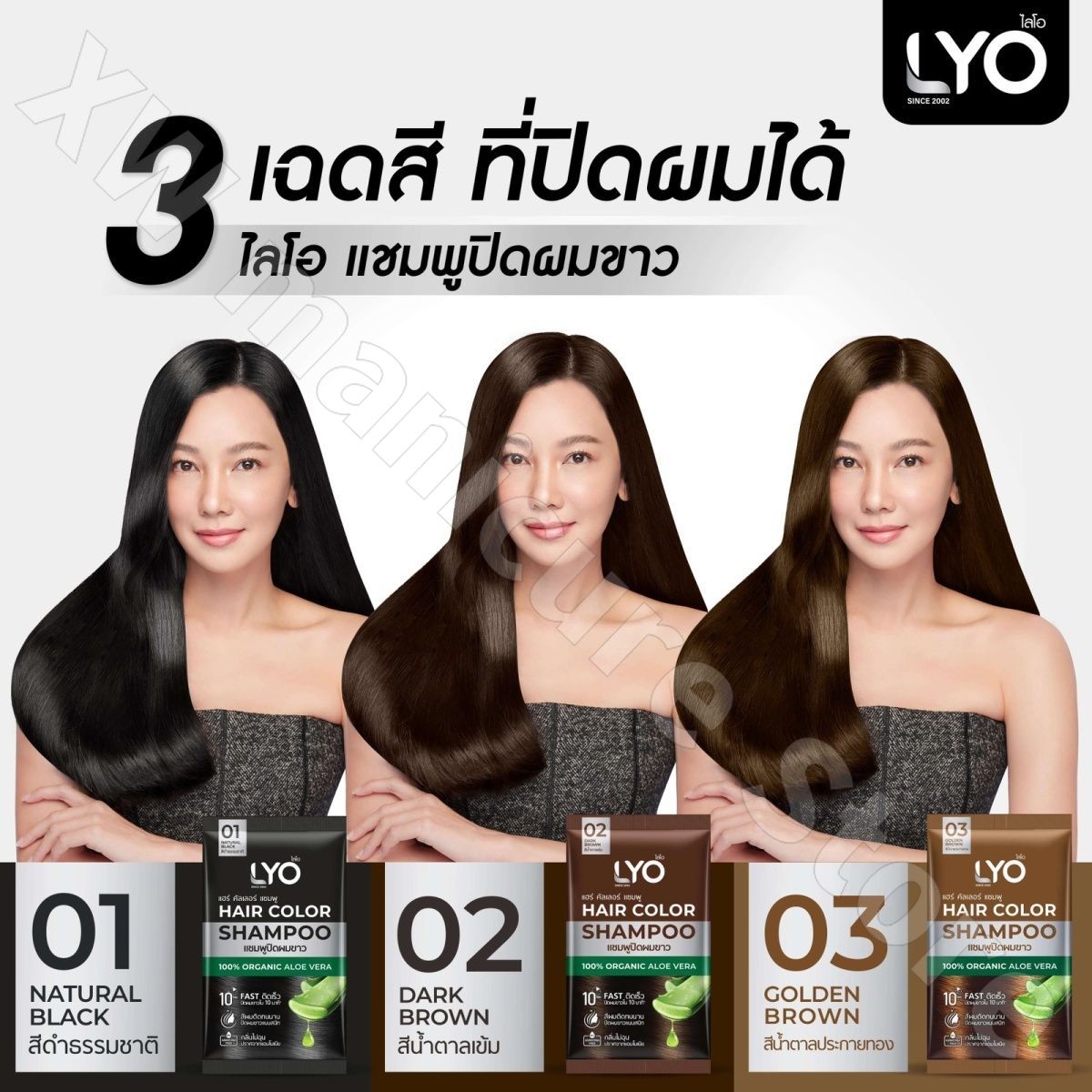 태국 LYO 천연 식물 세척, 염색 및 관리 3-in- - Hair Care Thailand 리뷰 및 가격