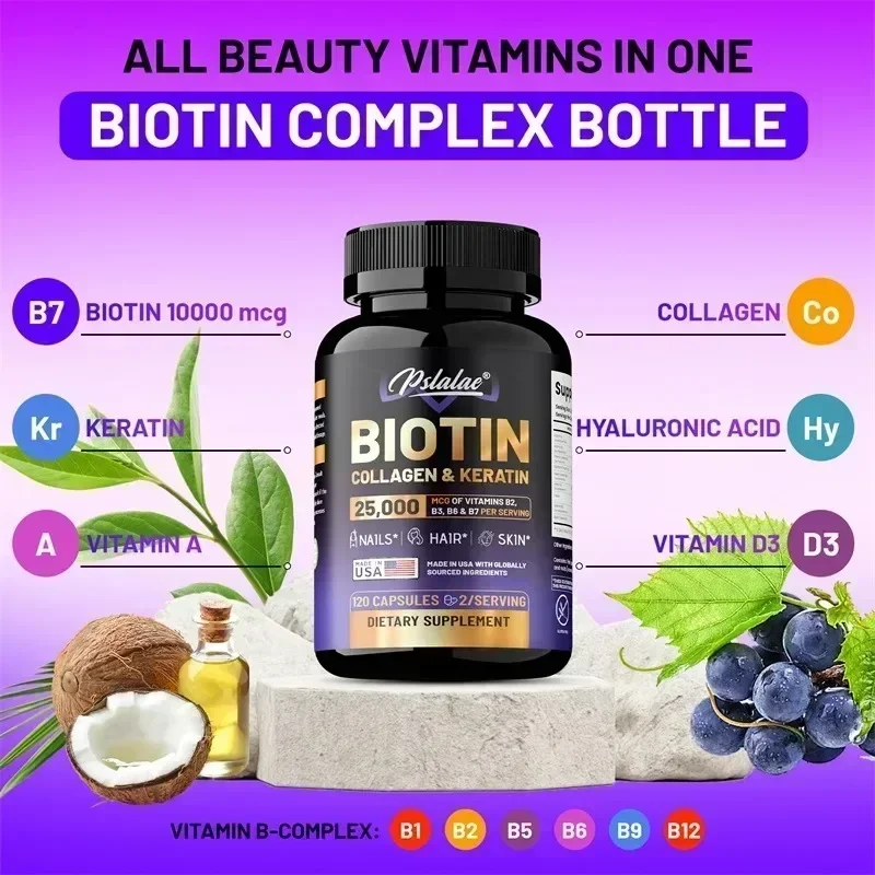 비오틴 콜라겐 케라틴 보충제 - 피부와 손톱 건강을 지 - Hair Care Vitamin 리뷰 및 가격