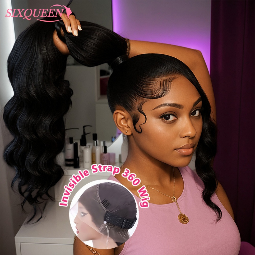 HD 360 풀 레이스 가발 (투명 스트랩 포함) 인모 - Lace Front Wig 리뷰 및 가격