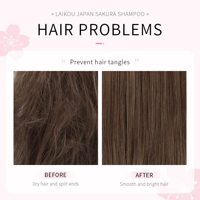 LAIKOU 일본 사쿠라 샴푸 수리 손상된 모발 모이스 - Hair Care Korean Products 리뷰 및 가격