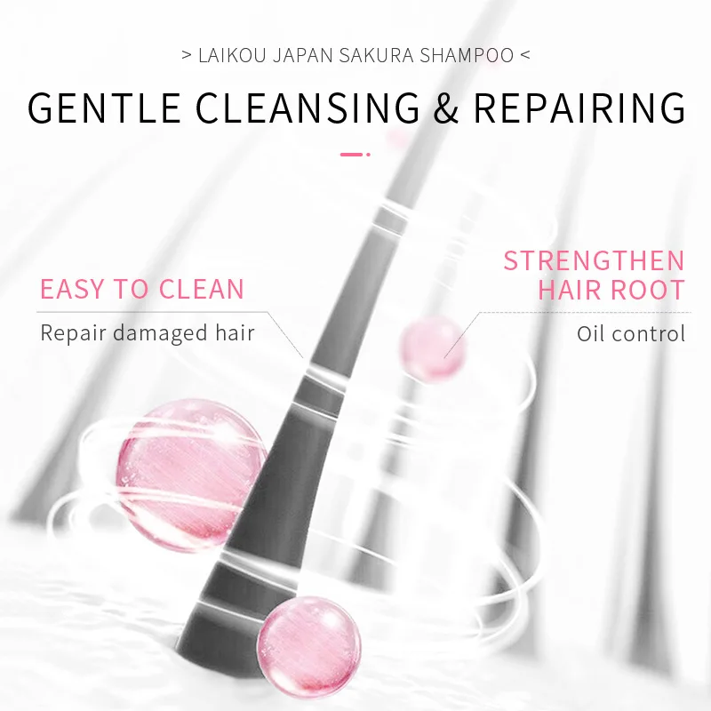 LAIKOU 일본 사쿠라 샴푸 수리 손상된 모발 모이스 - Hair Care Korean Products 리뷰 및 가격