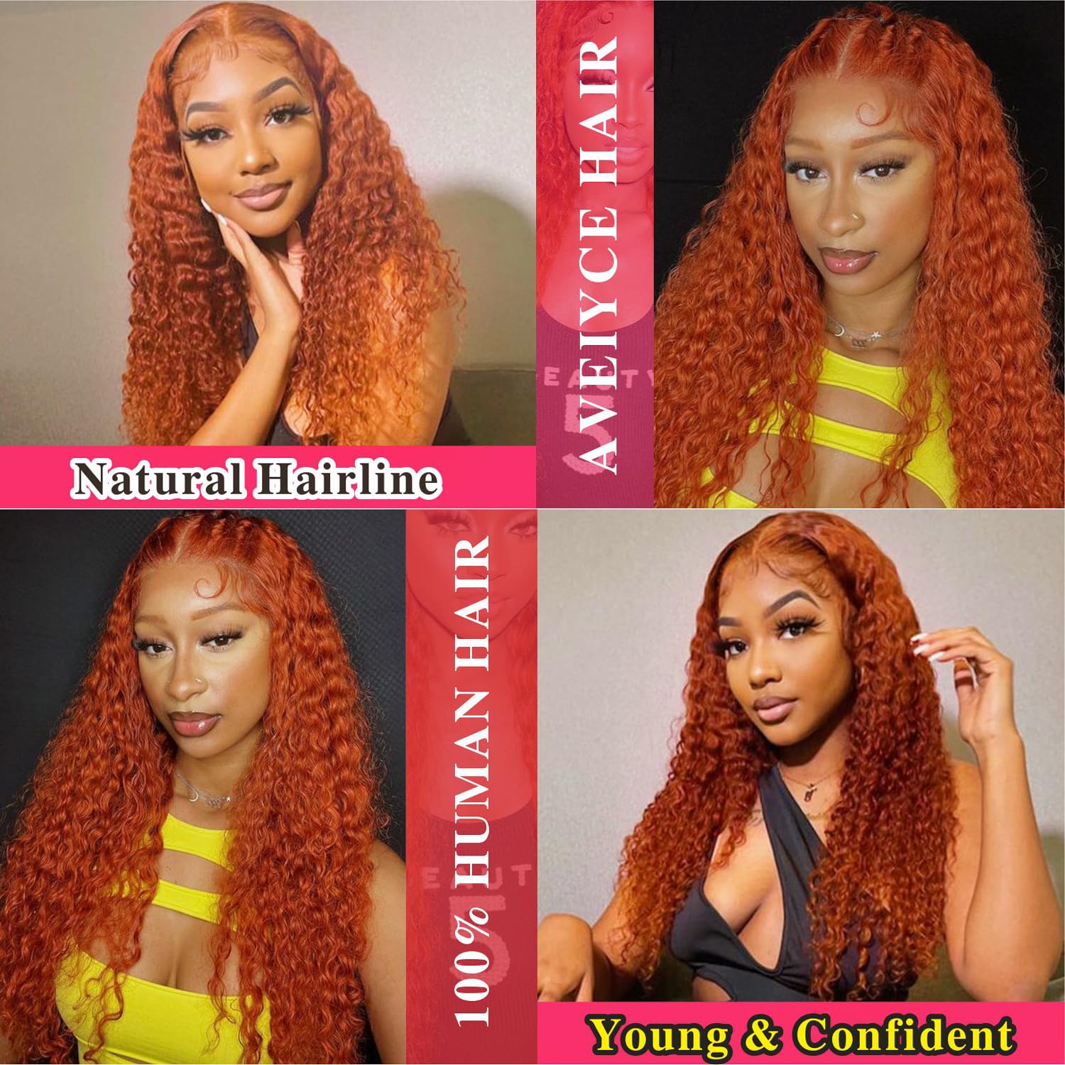 진저 딥 웨이브 레이스 프론트 가발 인모 30인치 가발 - Lace Front Wig 리뷰 및 가격