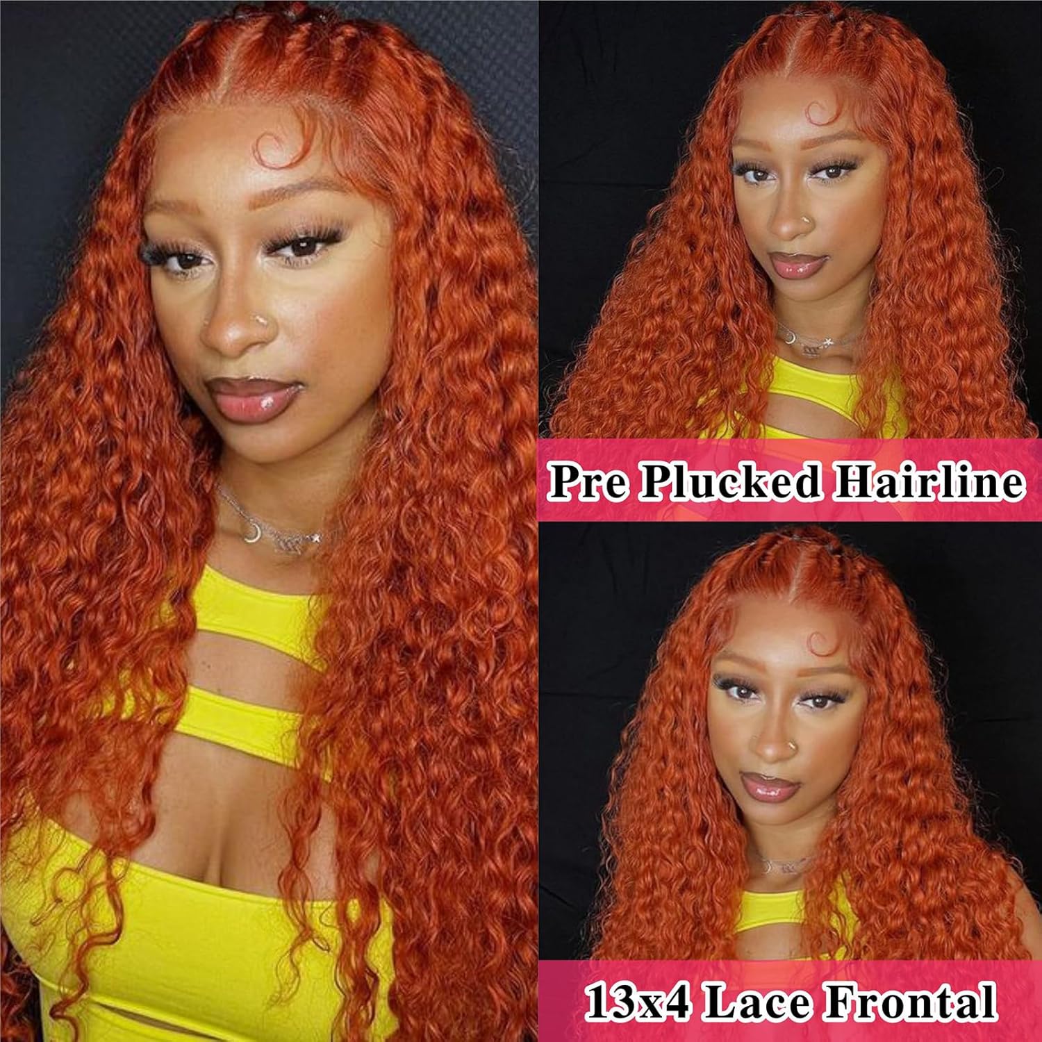 진저 딥 웨이브 레이스 프론트 가발 인모 30인치 가발 - Lace Front Wig 리뷰 및 가격