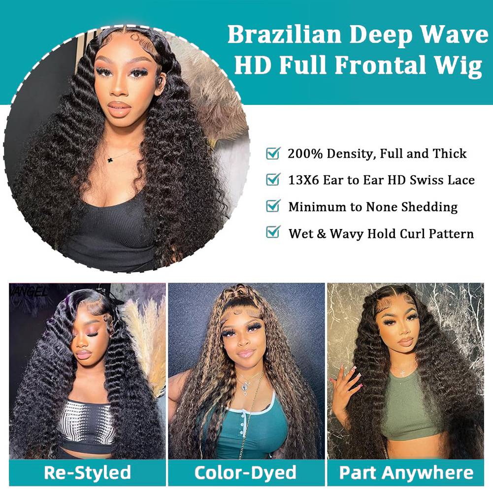 40 46인치 딥 웨이브 13x6 13x4 HD 레이스 - Lace Front Wig 리뷰 및 가격