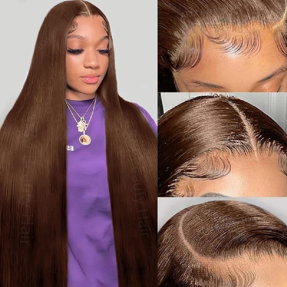 초콜릿 13x4 HD 레이스 프론트 가발 200% 밀도 - Lace Front Wig 리뷰 및 가격