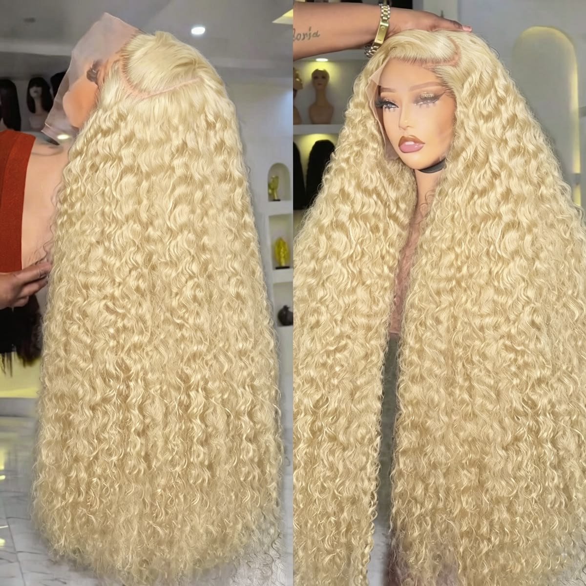 613 딥 웨이브 프론탈 가발 13x6 HD 워터 웨이 - Lace Front Wig 리뷰 및 가격
