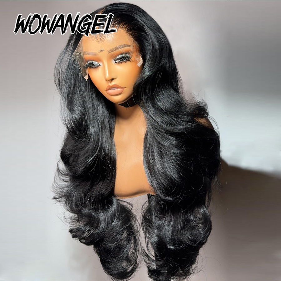 와우 엔젤 바디 웨이브 제트 블랙 250% 13x6 H - Lace Front Wig 리뷰 및 가격