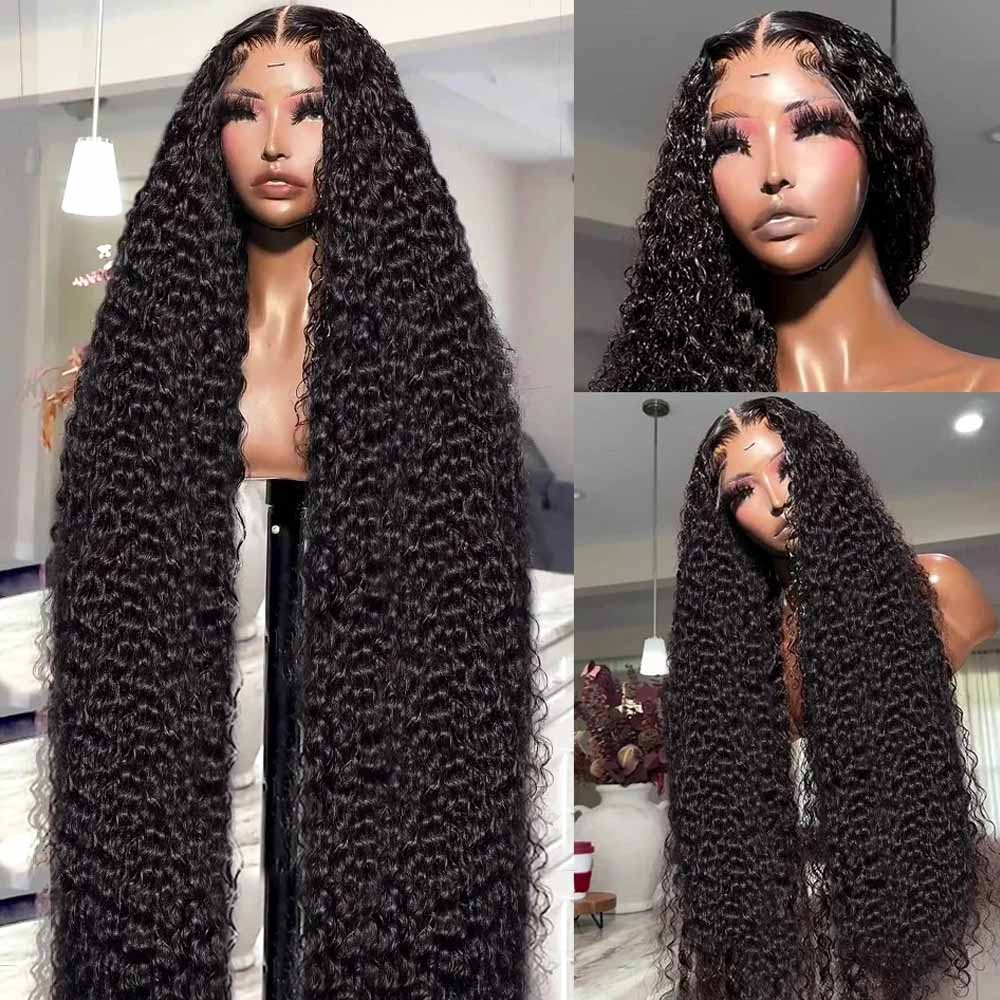 42인치 브라질산 버진 생인모 제리 곱슬 웨이브 13x - Lace Front Wig 리뷰 및 가격